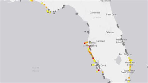 Current Red Tide Map Florida - Printable Maps