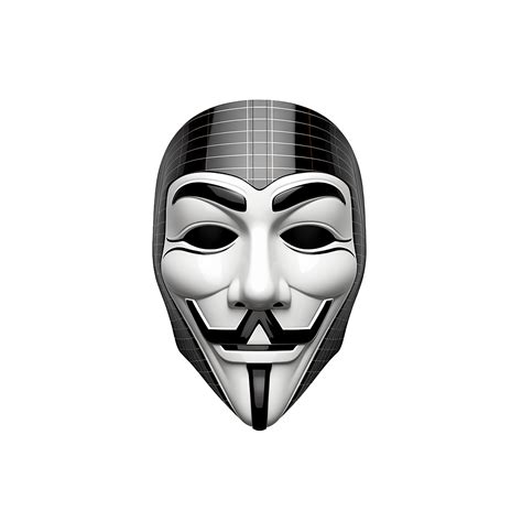 AI generated Hacker anonymous mask png isolated on transparent ...