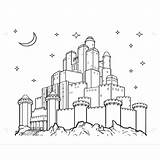 Mewarnai Gambar Istana sketch template