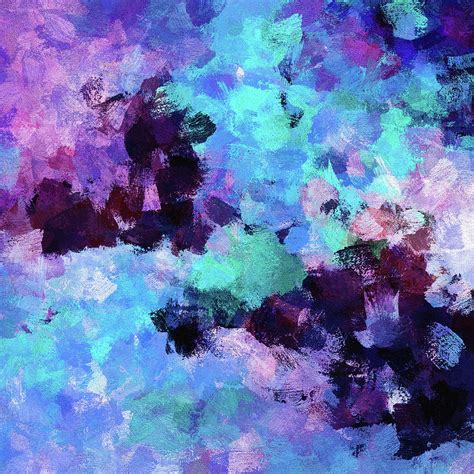 Purple and Blue Abstract Art Painting by Inspirowl Design | Fine Art America
