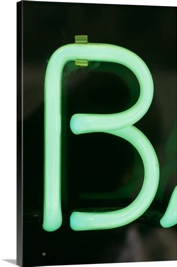 Neon letter B Photo Canvas Print | Great Big Canvas