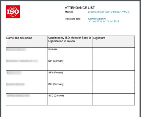 Download reports and attendance list - ISO helpdesk knowledge base