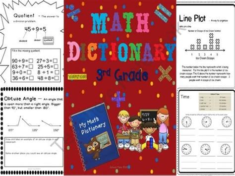 Interactive 3rd Grade Math Dictionary - Common Core from SchoolTime on TeachersNotebook.com ...