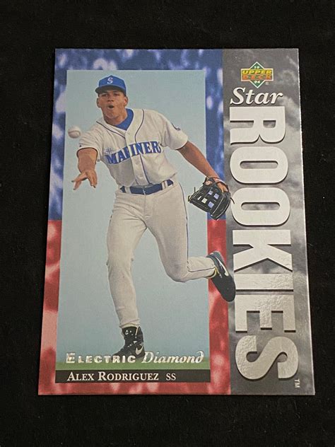 Lot - (Mint) 1994 Upper Deck Alex Rodriguez Rookie Electric Diamond #24 ...