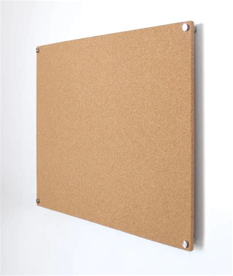 Modern Cork Board for Wall Floating Corkboard Standoff Mounts ...