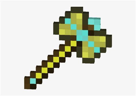 Minecraft Diamond Sword Pixel Art