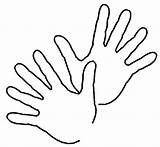 Hands Outline Coloring Pages  Best Place To Color Hand sketch template