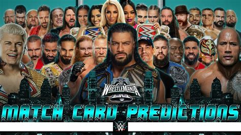 WWE WrestleMania 40 - Early Card [v3] - YouTube