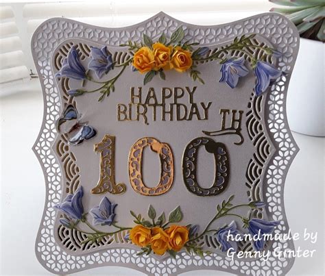 100th Birthday | Happy 100th birthday, 100th birthday card, 100th birthday