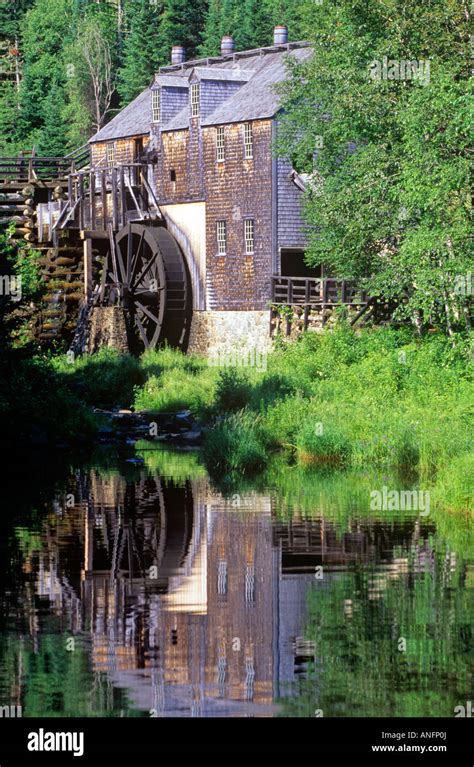 Mill at Kings landing Historical Settlement, New Brunswick, Canada Stock Photo, Royalty Free ...