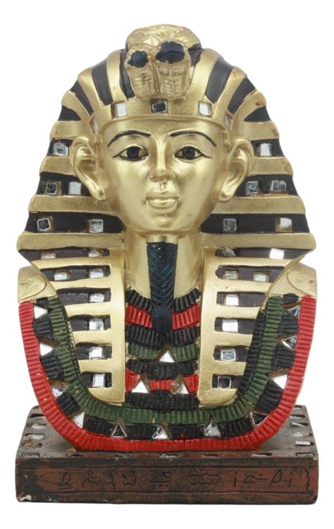 Buy Ebros Ancient Egyptian of King TUT Bust Statue 6" Tall Pharaoh Tutankhamun Wearing Nemes ...