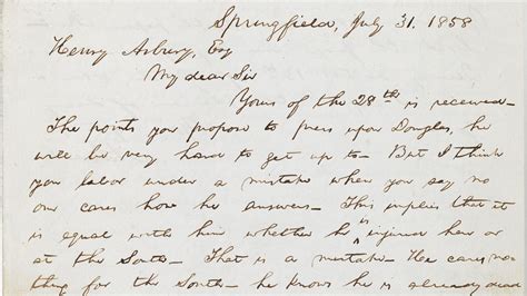 Abraham Lincoln Letter About Slavery Could Fetch $700,000 at Auction ...