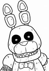 Fnaf Phantom Bonnie coloring Page  Download Print Or Color Online For sketch template