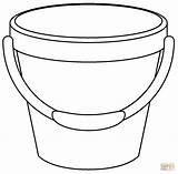 Bucket Coloring Page sketch template