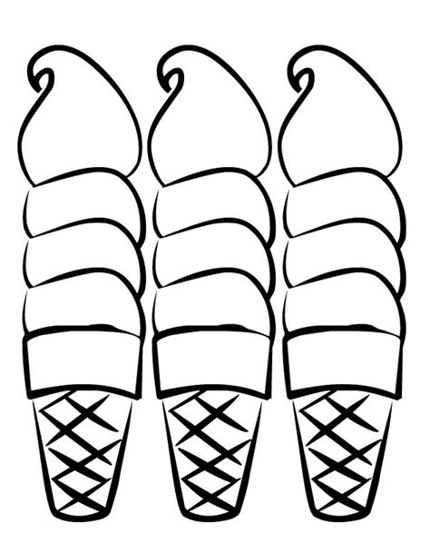 Ice Cream Cone Coloring Page at GetColorings.com | Free printable colorings pages to print and color