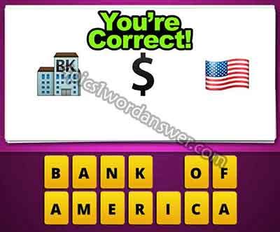 Guess The Emoji Bank Dollar Sign American Flag | 4 Pics 1 Word Daily ...