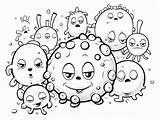 Printable Bacteria Coloring Sheet  Page sketch template