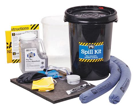 PIG Spill Kit/Station, Bucket, Universal, 3.3 gal. - 45GP22|kit630 ...