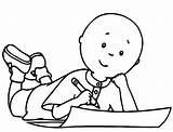 Caillou coloring Pages  ColoringLib sketch template