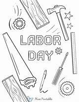 Printable Labor Day Coloring Page sketch template