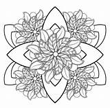 Flower Mandala Coloring Pages  Free Printable For Kids sketch template