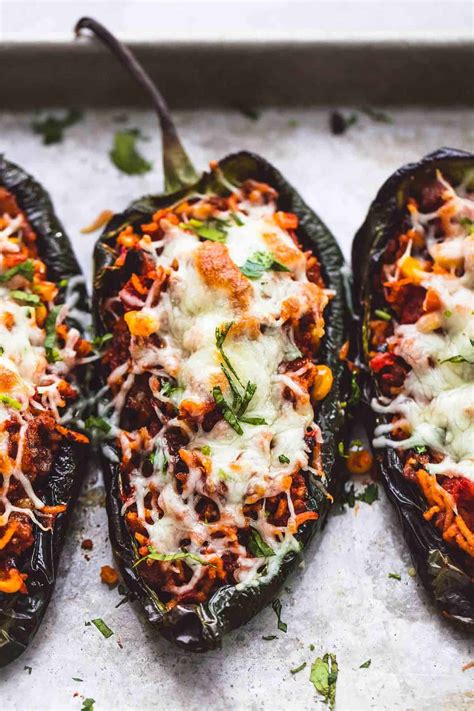 Southwest Stuffed Poblano Peppers | Creme De La Crumb