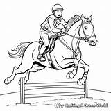 Horse Jumping Coloring Pages  Free & Printable sketch template