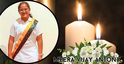 Tragic Loss: What Exactly Caused Vijay Antony Daughter Meera Untimely ...