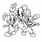 Animaniacs In A Crazy Dance Coloring Page  Pagescom sketch template