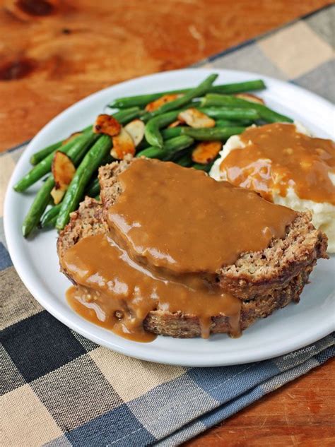 Meatloaf with Gravy - Emily Bites | Recipe | Meatloaf with gravy, Meatloaf, Food