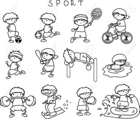 Sports Drawing For Kids at GetDrawings | Free download