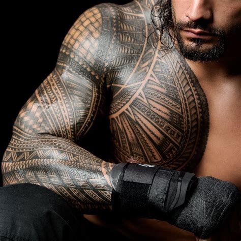 Ostia! 15+ Elenchi di Roman Reigns Tattoo Picture? Roman chest and sleeve polynesian samoan ...