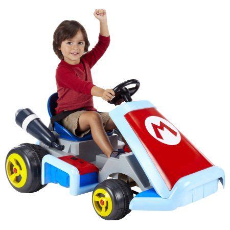 Nintendo Super Mario Kart Deluxe Ride-On with 12V Battery Power - Walmart.com | Mario kart ...