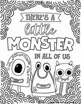 Monster Coloring Pages 4 Cute And Silly Monsters For Kids Free  sketch template