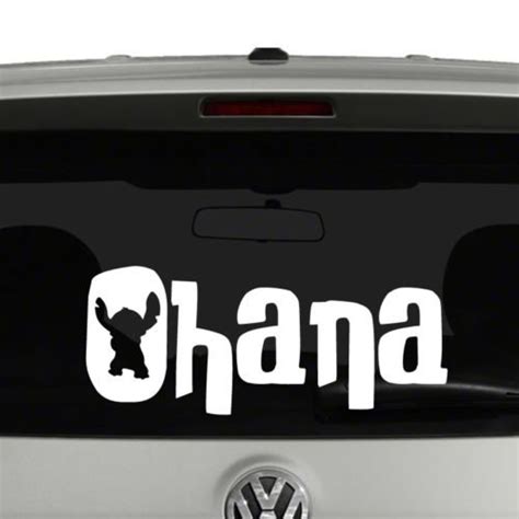 Ohana Stitch Means Family Vinyl Decal Sticker