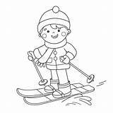 Skiing Clipart Black&ampwhite Jesus sketch template