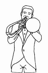 Trombone Player coloring Page  Coloring Pages sketch template
