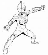 Cool Ultraman sketch template