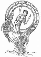 Pisces Free Printable coloring Page  Download Print Or Color Online sketch template