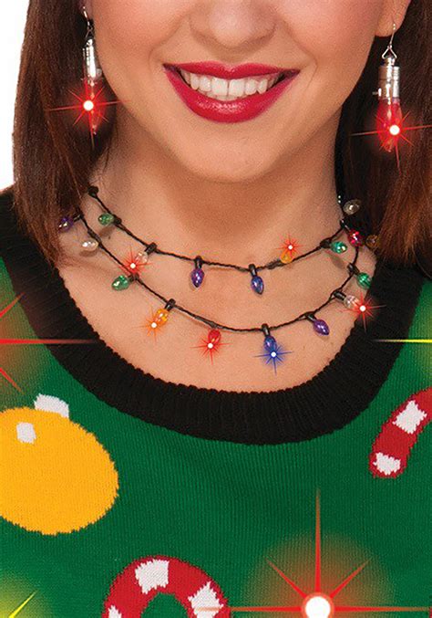 Christmas Lights Necklace