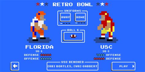 A Retro Bowl with the two best teams? After 10 straight R.Bs playing 10 ...