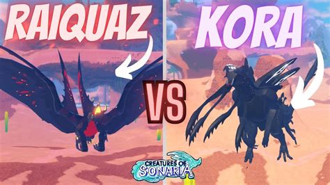 RAIQUAZOK VS KORATHOS! | Creatures of Sonaria - YouTube