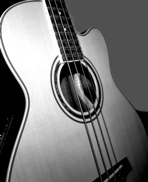 Free Images : music, black and white, wood, acoustic guitar, musical ...