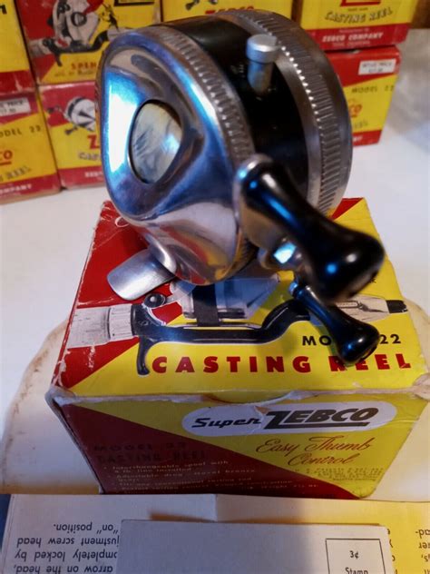 BEAUTIFUL VINTAGE SUPER ZEBCO 22 REEL (NOS)* NICE WORKING BOX PAPERS. 👀👀 – Vintage Fishing Reels