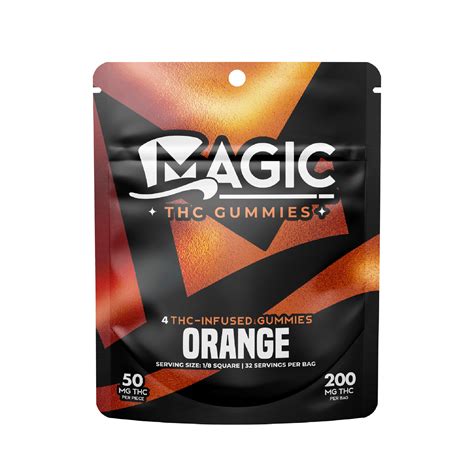 Magic Edibles - Orange Gummies 200MG - Magic Cannabis