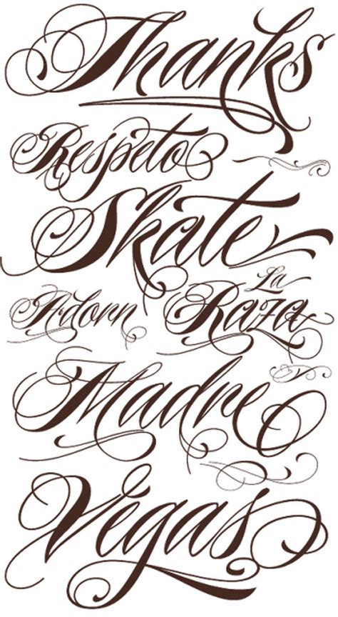 Tattoo Lettering Fonts - Interior Home Design