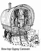 Gypsy Caravan Wagon Coloring Pages sketch template