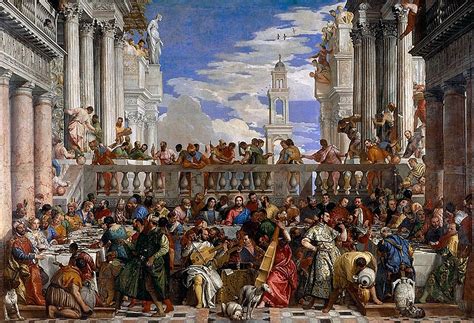 Paris Louvre Painting 1562-63 Veronese - The Wedding Feast at Cana