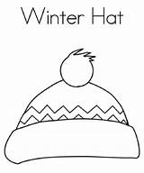 Printable Winter Hat Coloring Page  Word Searches sketch template