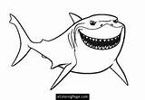 Finding Dory bruce coloring Page Printable  Nemo Pages sketch template